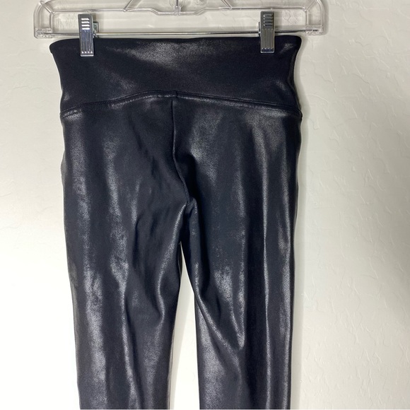 SPANX Faux Leather Leggings Black Size S/P - Picture 6 of 14